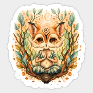 Inari Fox in the Nature Sticker